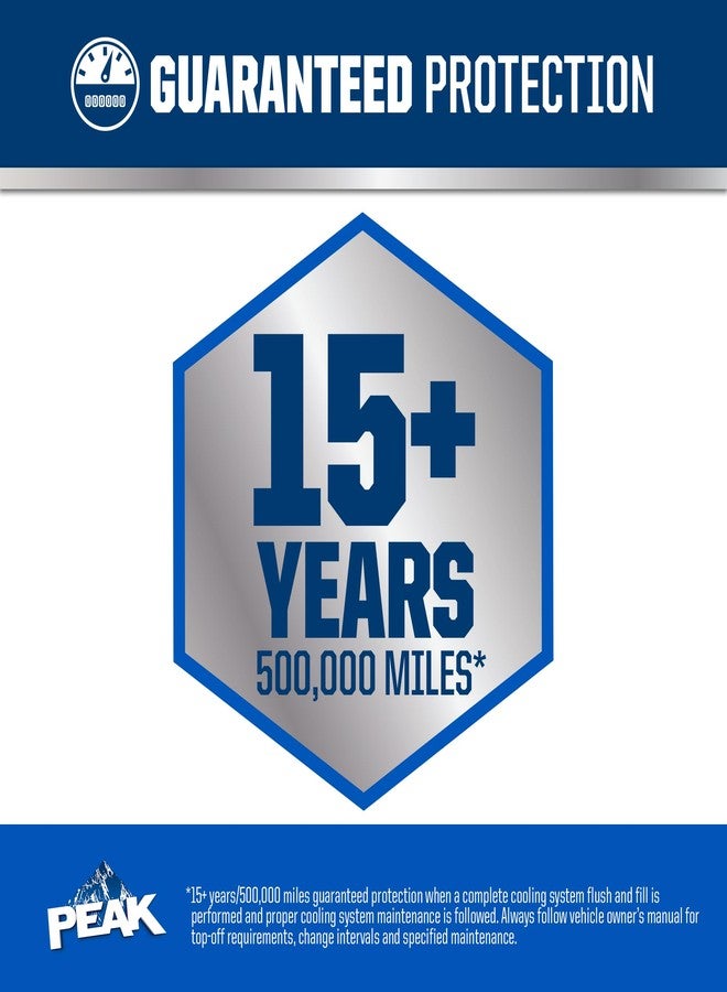 PEAK Titanium Concentrate Prediluted Antifreeze and Coolant for All Engine Cooling Systems, Long-Lasting Yellow Engine Coolant/Antifreeze for Lifetime Engine Protection in All Vehicles, 1 Gal. - Image 3